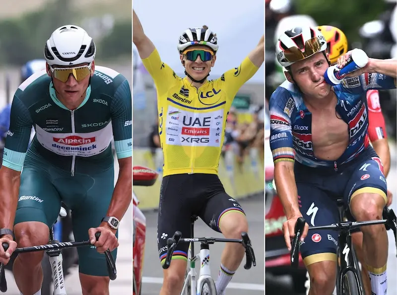 Van der Poel, Pogacar y Evenepoel