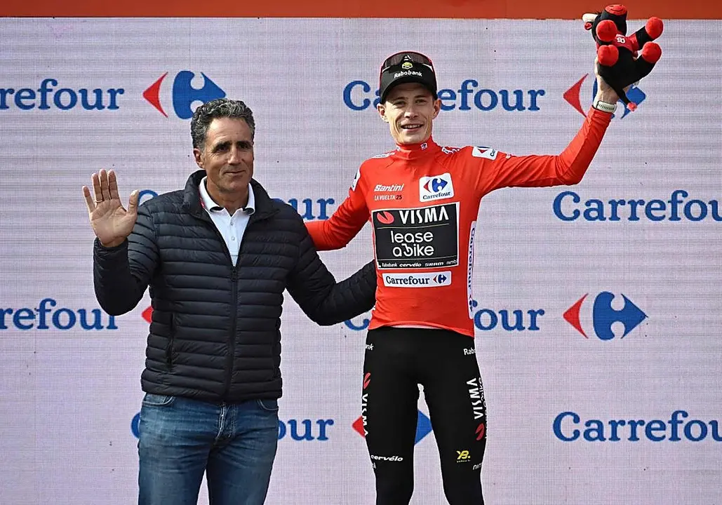 Miguel Indur&aacute;in y Jonas Vingegaard