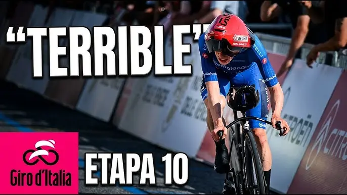 Jonas Vingegaard en la etapa contrarreloj del Giro de Italia de 2026