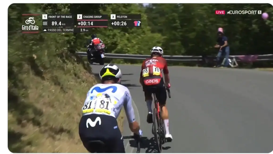 Enric Mas se queda en un puerto en el Giro de Italia de 2026