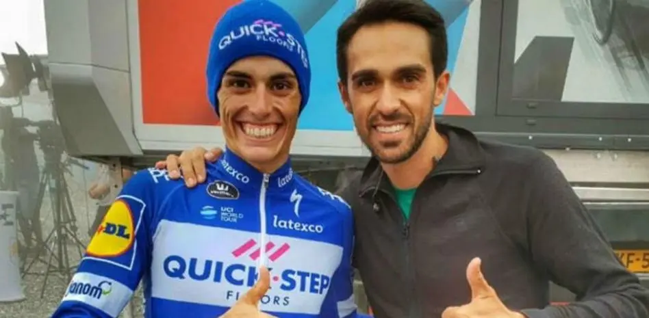 Enric Mas y Alberto Contador