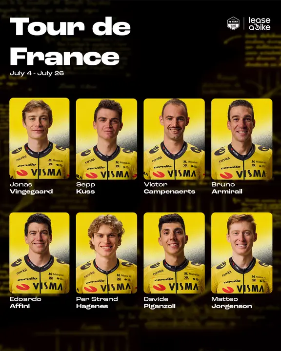 Visma-Lease a Bike en el Tour de Francia 2026