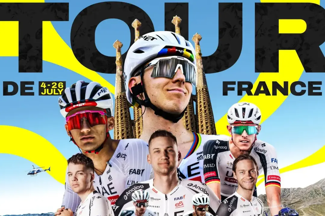 Ciclista del UAE en el Tour de Francia 2026