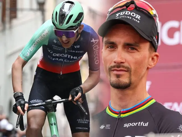 Paul Seixas y Julian Alaphilippe