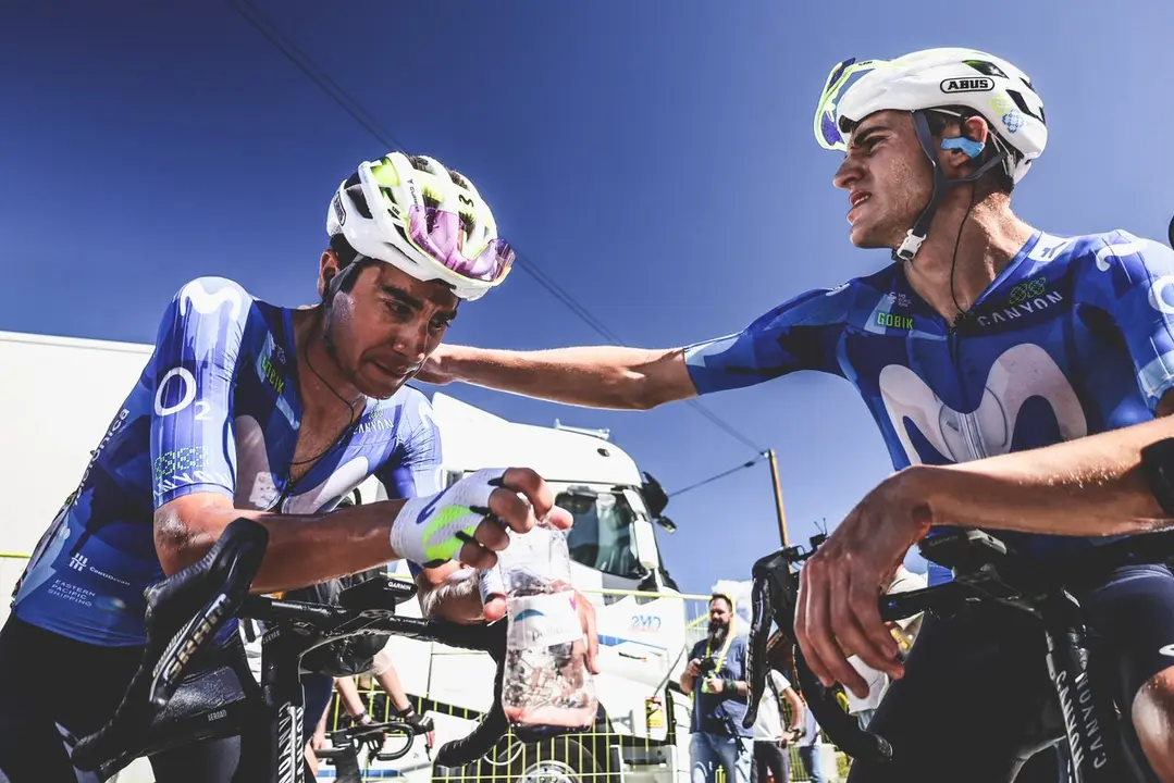 Cian Uijtdebroeks y Pablo Castrillo