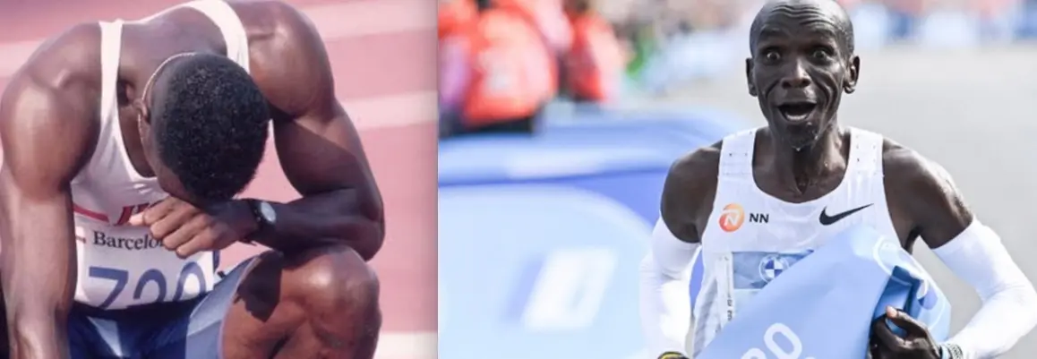 Michael Johnson y Eliud Kipchoge