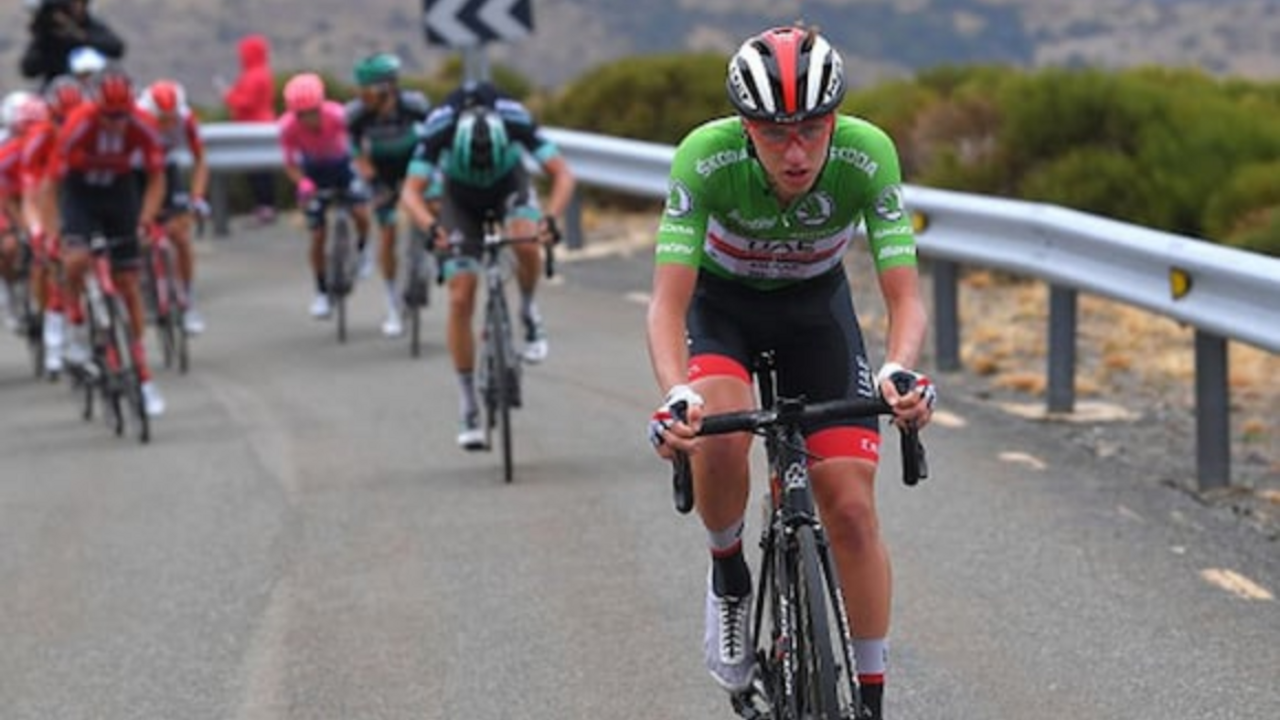 Tadej Pogacar en la Vuelta a Espa&ntilde;a 2019
