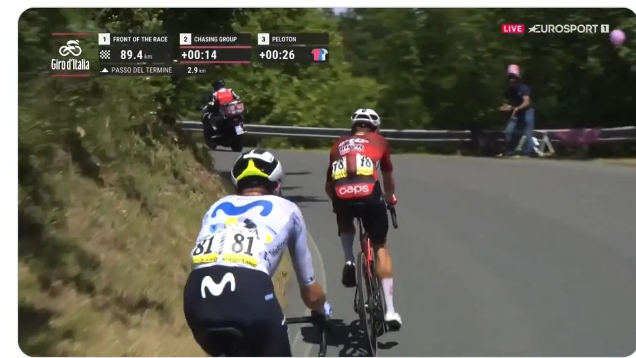 Enric Mas se queda en un puerto en el Giro de Italia de 2026