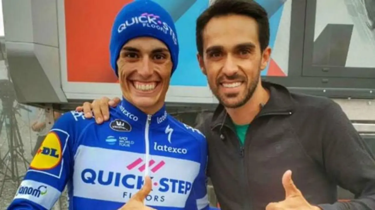 Enric Mas y Alberto Contador