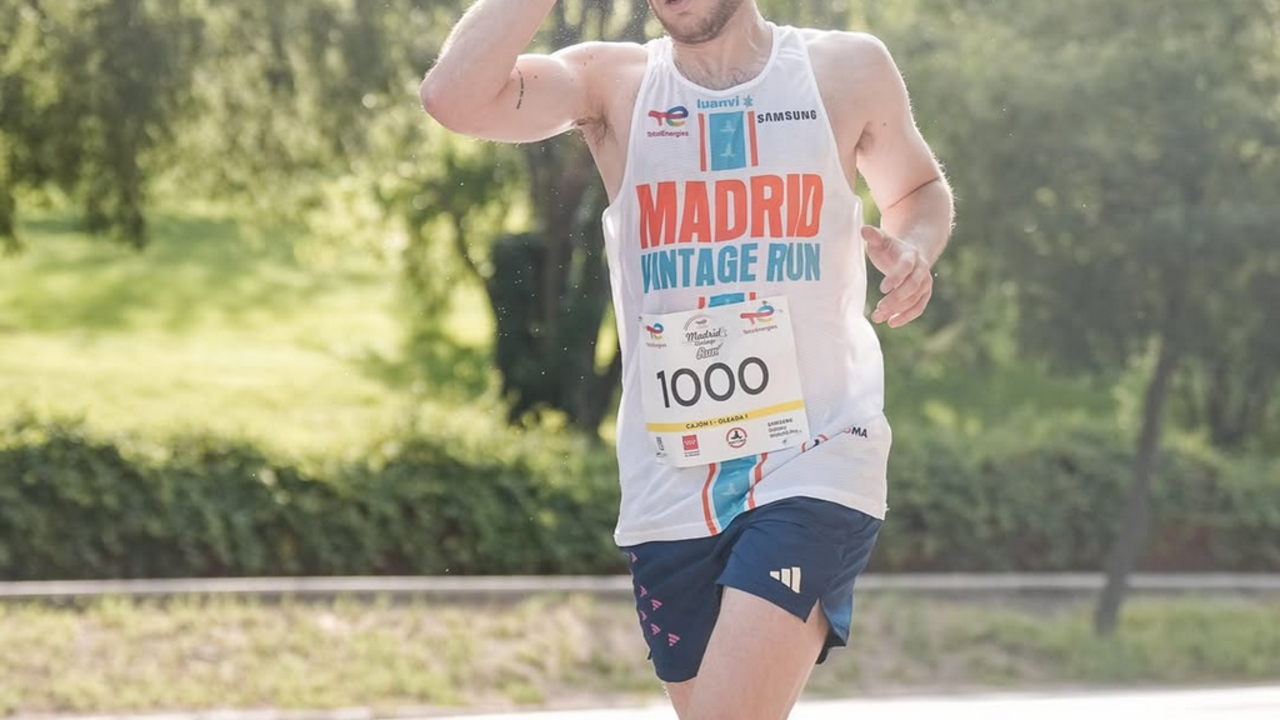 Uno de los participantes del 10K Madrid Vintage Run
