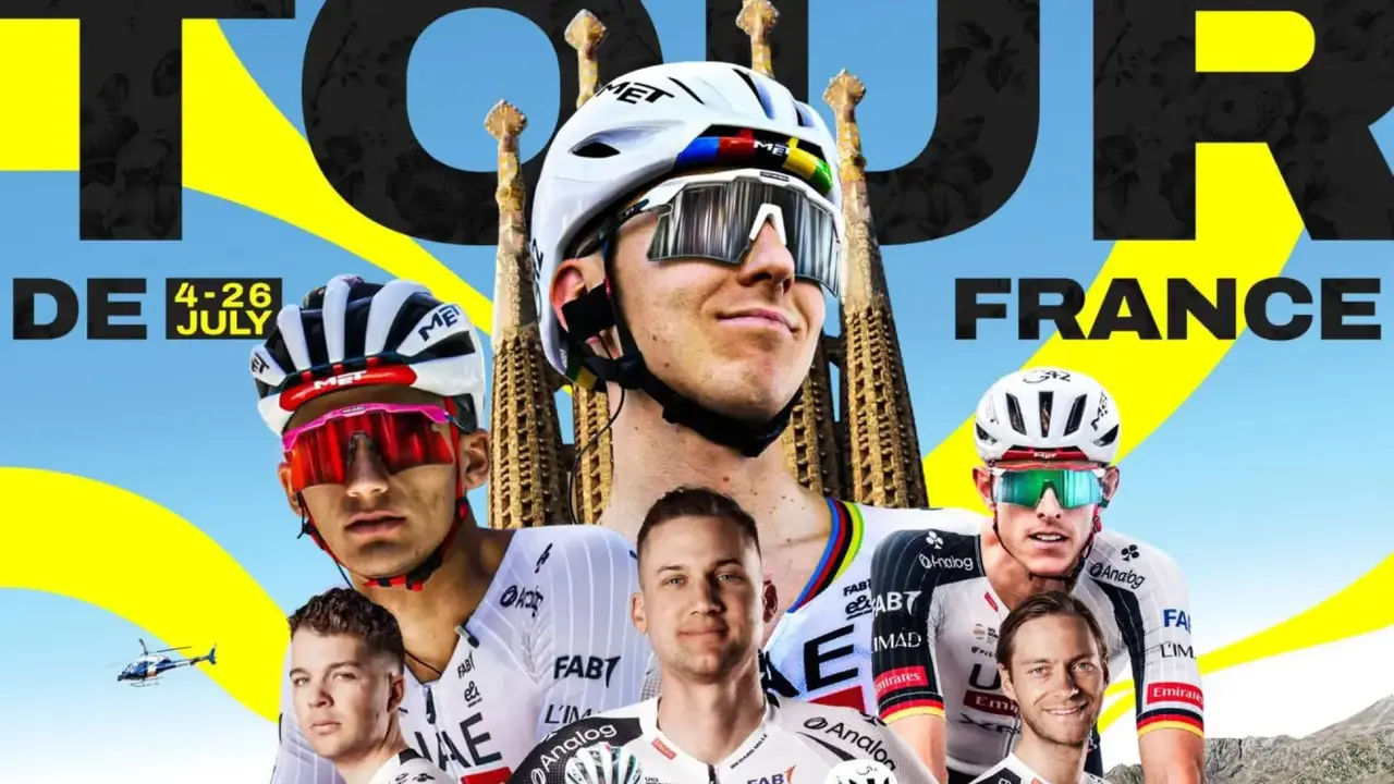 Ciclista del UAE en el Tour de Francia 2026