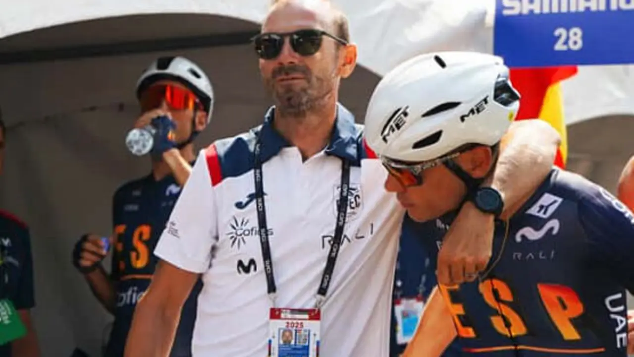 Alejandro Valverde y Juan Ayuso