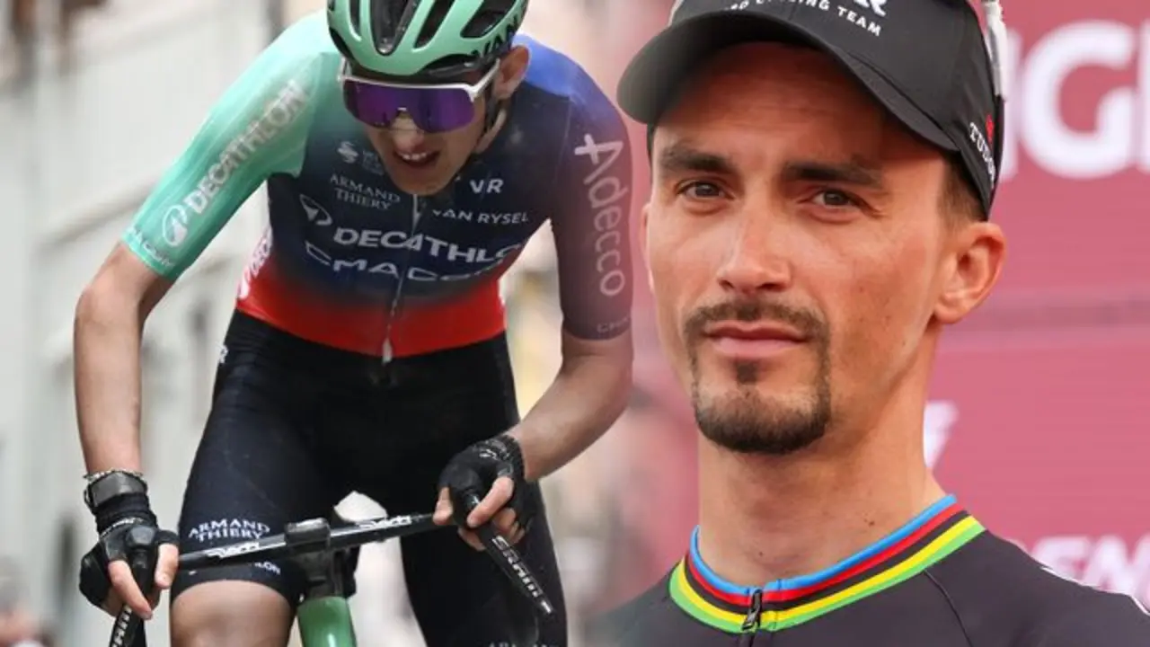Paul Seixas y Julian Alaphilippe