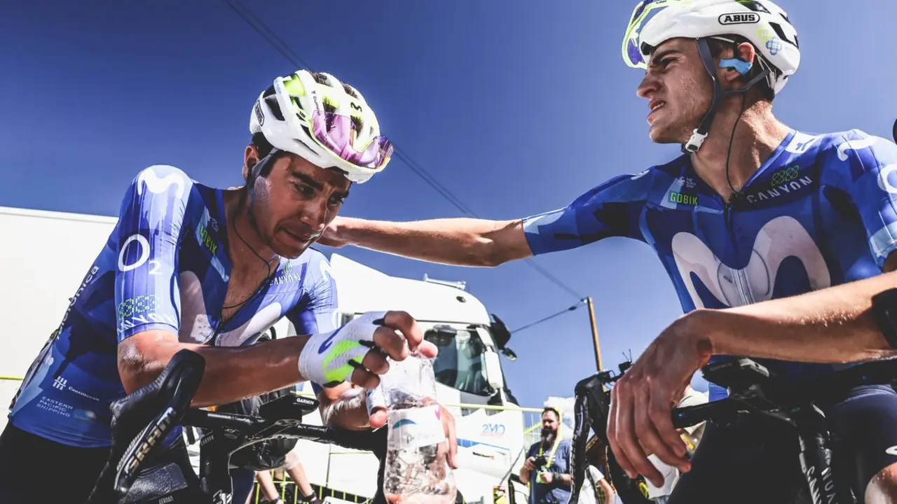 Cian Uijtdebroeks y Pablo Castrillo