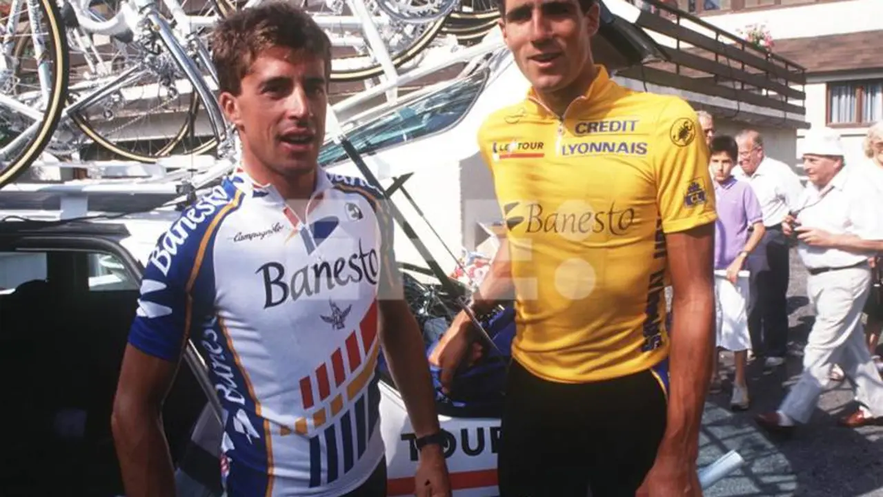Pedro Delgado y Miguel Indur&aacute;in
