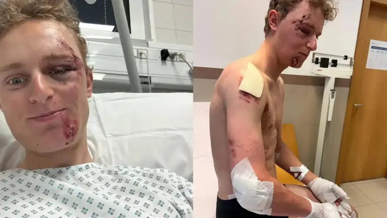 Albert Philipsen en el hospital