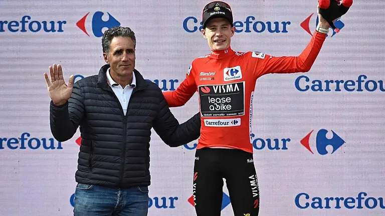 Miguel Indur&aacute;in y Jonas Vingegaard