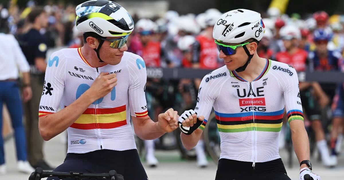Iván Romeo y Tadej Pogacar